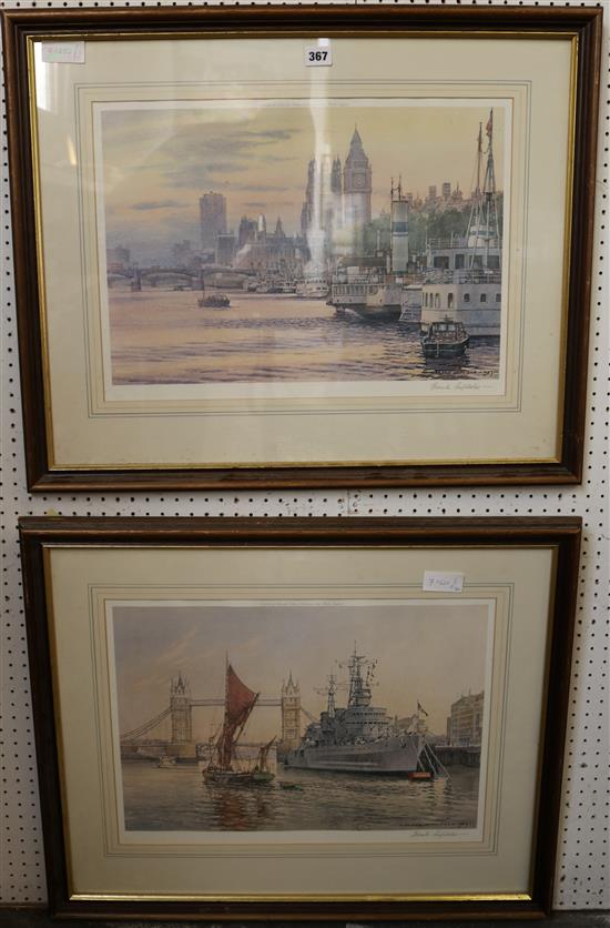 Pair of Frank Shipsides prints